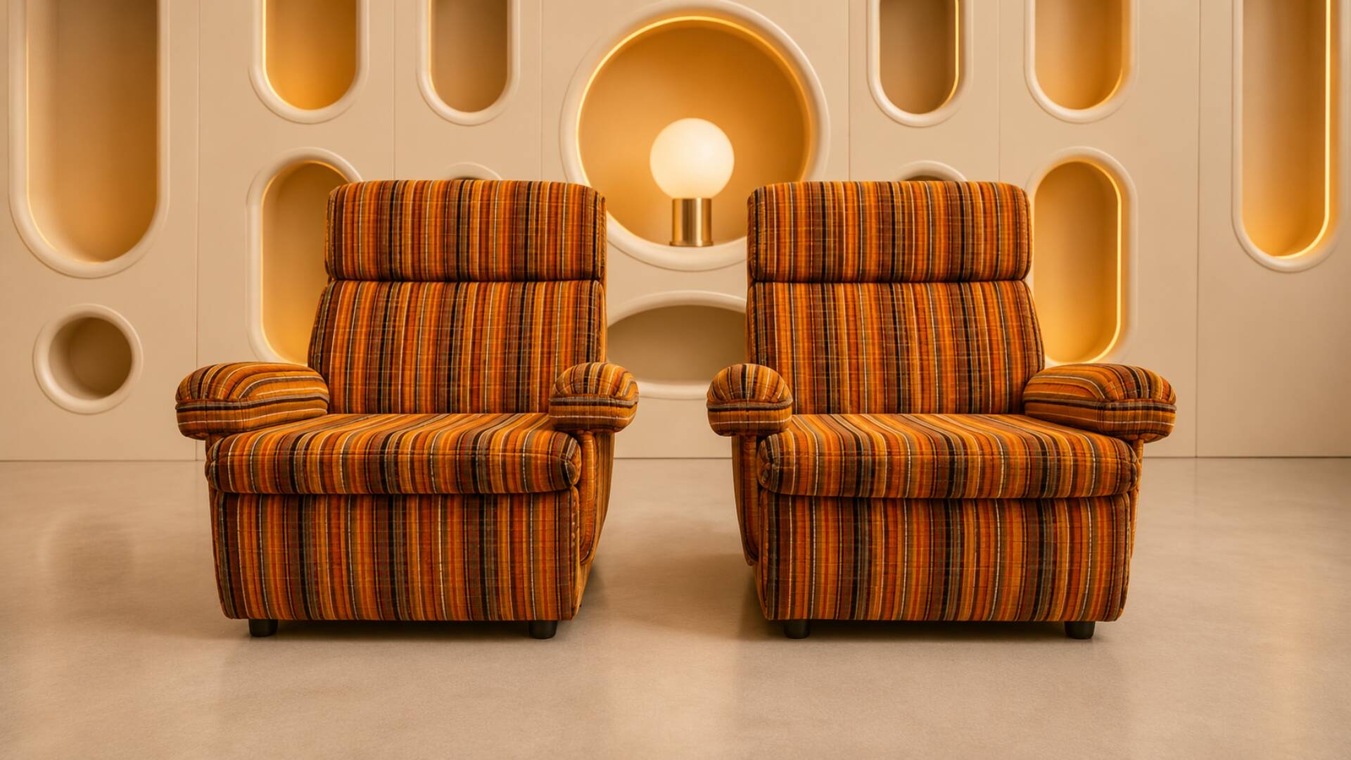 1970s Space-Age armchair pair