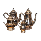Silver metal tea and coffee set