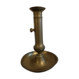 Brass bougeoir with pusher