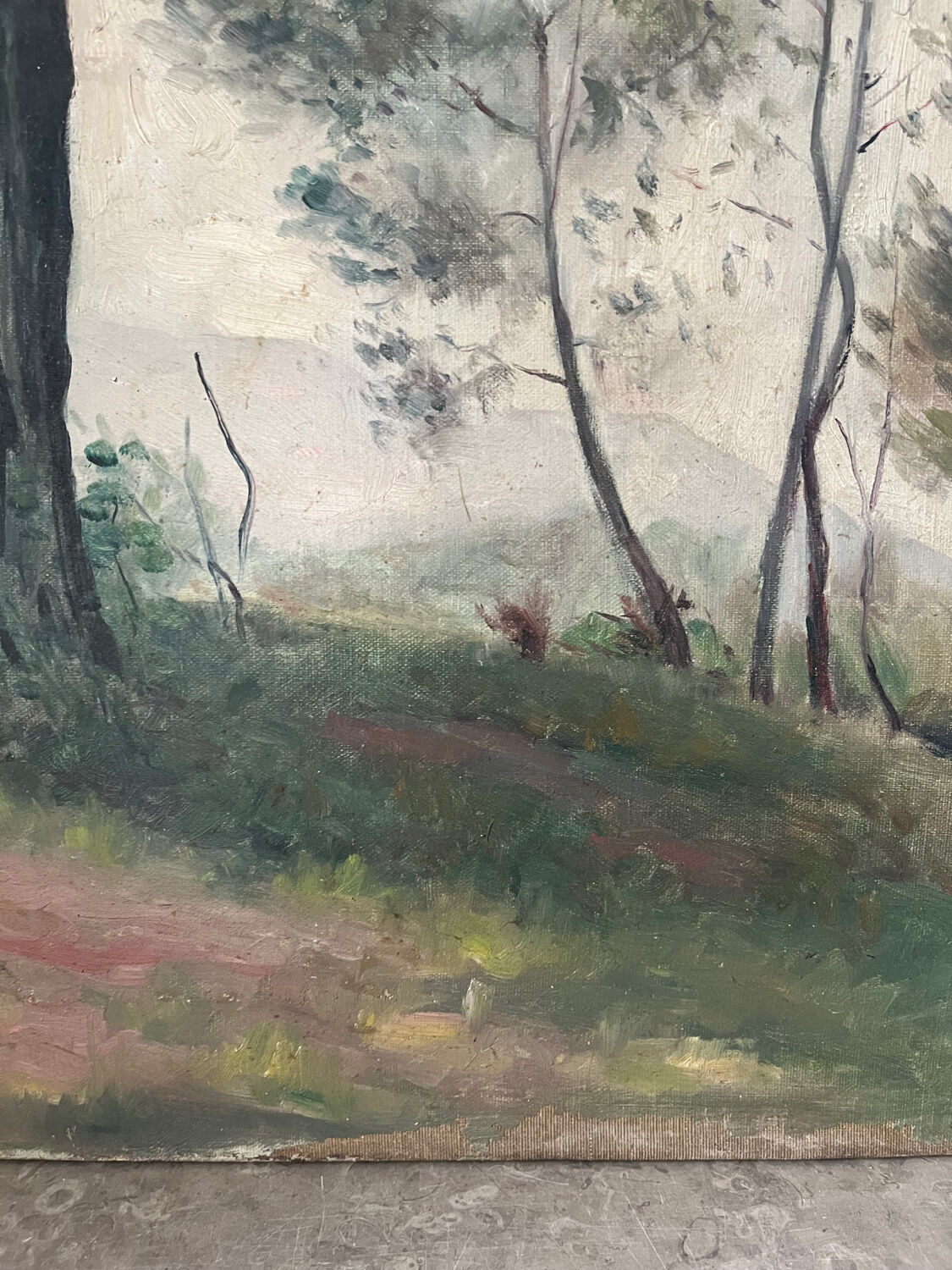 The clearing, oil on canvas "Memory of my brother Pierre 1898"