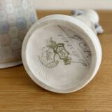 Pair of soliflore vases - Art Nouveau - Marked Marmorzellan on the reverse