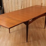 Scandinavian extendable teak table
