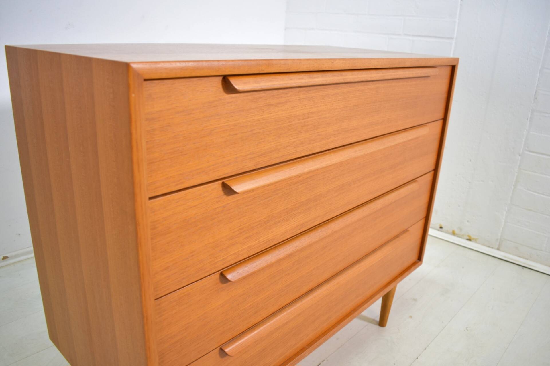Chest of drawers by WK Möbel 1960s teak sideboard vintage Scandinavian