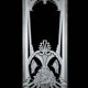 Art Deco engraved glass door panel