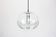 Large transparent glass pendant light by Koch & Lowy, Peill & Putzler, Germany, 1970.