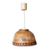 Vintage wicker pendant lamp