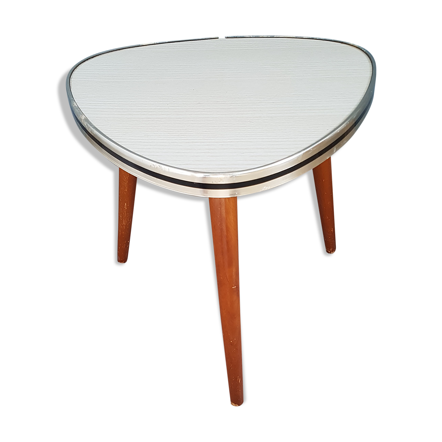 Vintage plant holder formica, tripod, pedestal table