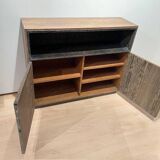 Art Deco Office Cabinet in Limed Oak from De Coene, 1935