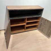 Art Deco Office Cabinet in Limed Oak from De Coene, 1935