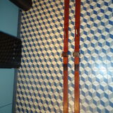 Pair of vintage 2,15 m wood