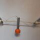 Floor lamp orange 1970
