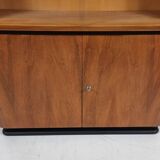 Showcase in Walnut by Jindřich Halabala from UP Zavody, 1950s