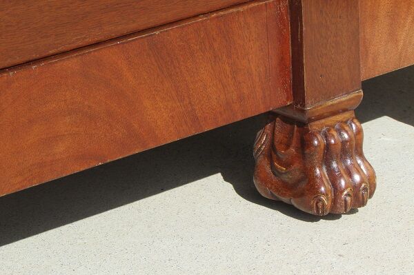 Large library, empire, return from Egypt in mahogany, 4 doors