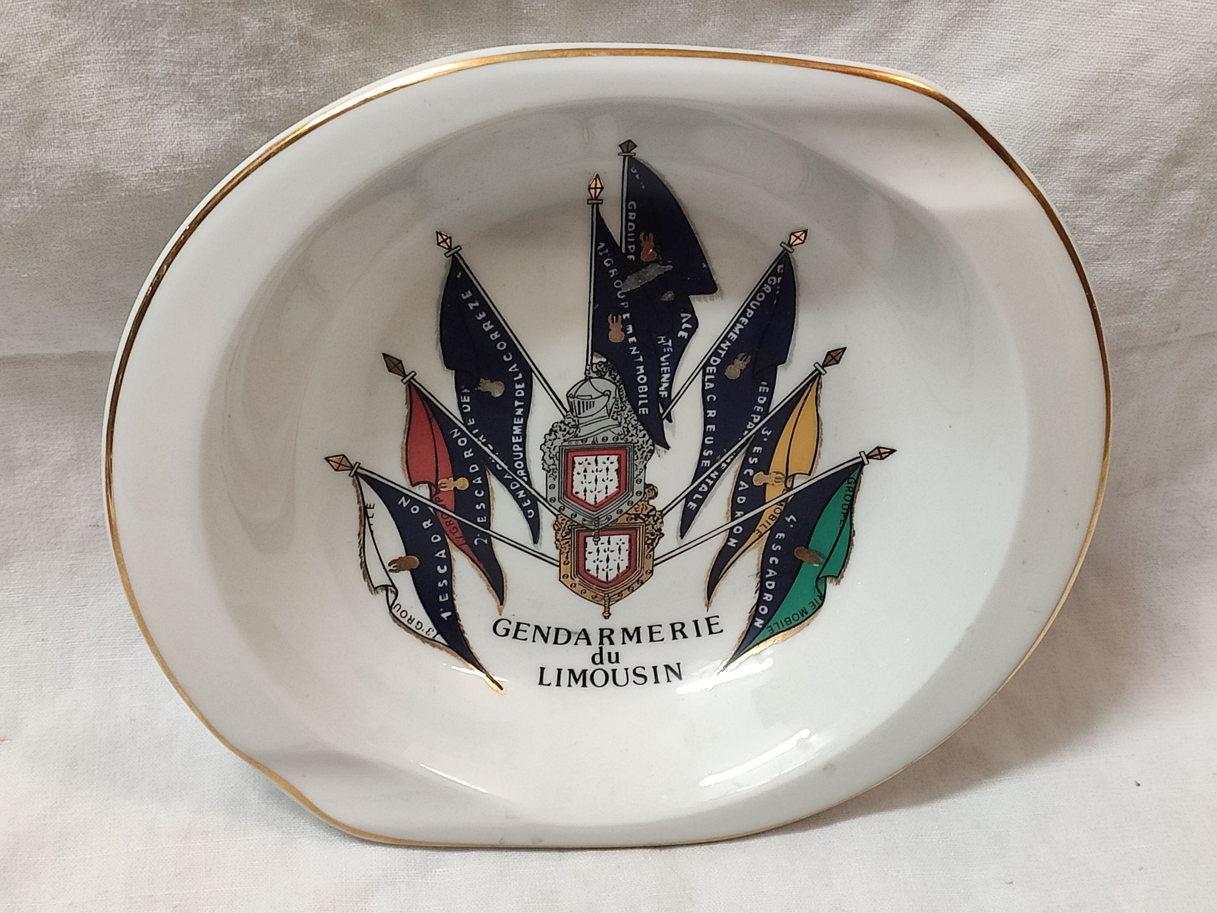 Ashtray, Limoges Gendarmerie