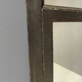 Miroir industriel en fer patiné, Tchécoslovaquie, années 1960