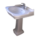 Old earthenware washbasin