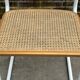Chaise Cesca modèle b32 en blanc et bois par Marcel Breuer