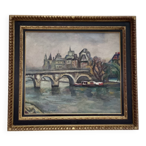 Tableau russe signé - toile