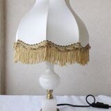 Marble and brass lamp