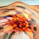 Colorful opaline bowl
