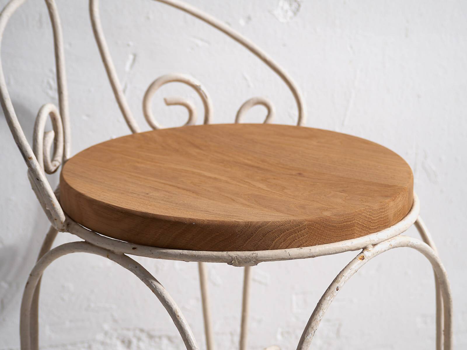 Antique white garden chairs (circa 1920). Set of 4 pieces