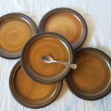 Serving dish and 5 dessert plates from St Amand model "Meylan" in good condition