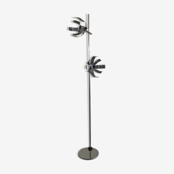 Floor lamp in chrome steel, Jocelyne Trocme, 1970