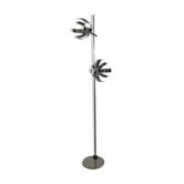 Lampadaire en acier chromé, Jocelyne Trocme, 1970