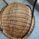 Paire de fauteuils rotin et acier  seventies
