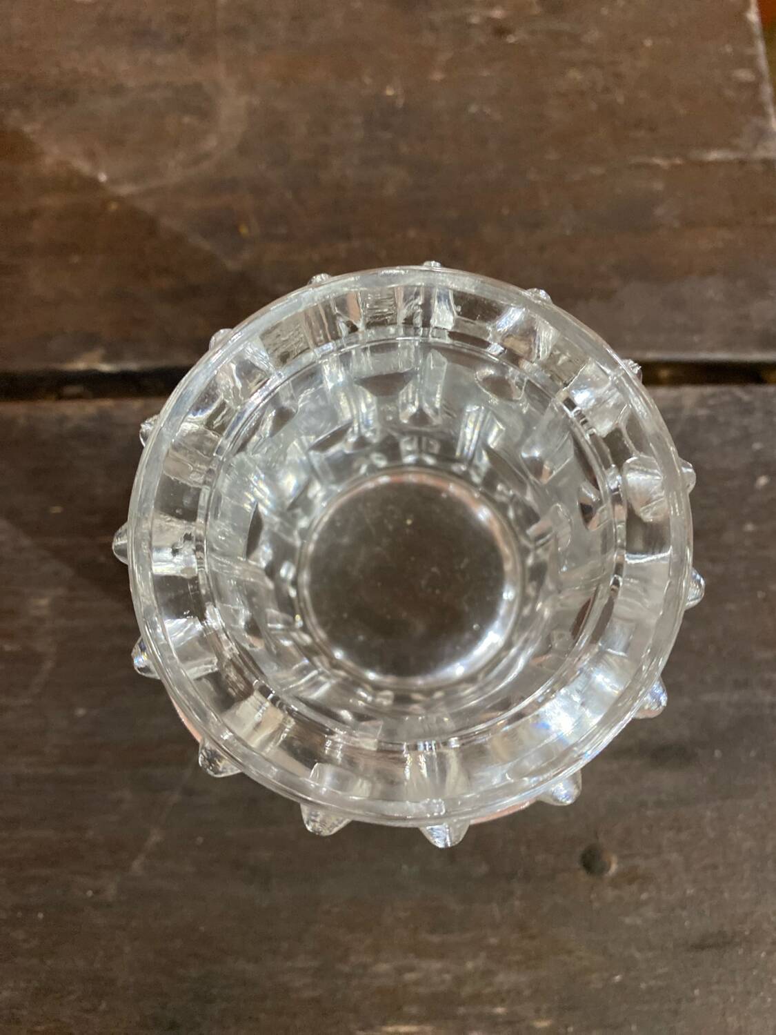 Pair of Antique Candle Holders Design FRANTISEK VIZNER Czech Moulded Glass 6