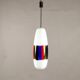 1960s vintage suspension attributed to Massimo Vignelli in glass.