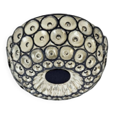 Large Mid-Century Glass Ceiling Light from Limburg, Germany, 1960s