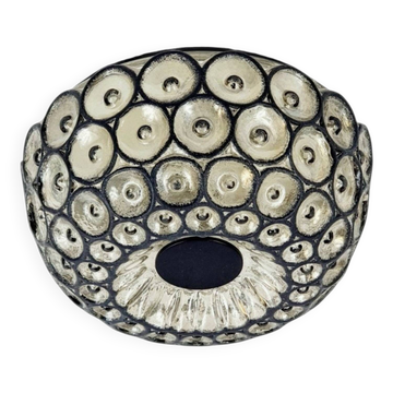 Grand plafonnier en verre de style mid-century de Limburg, Allemagne, années 1960.