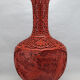 Chinese vase in red lacquer