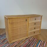 Rattan sideboard by Dal Vera