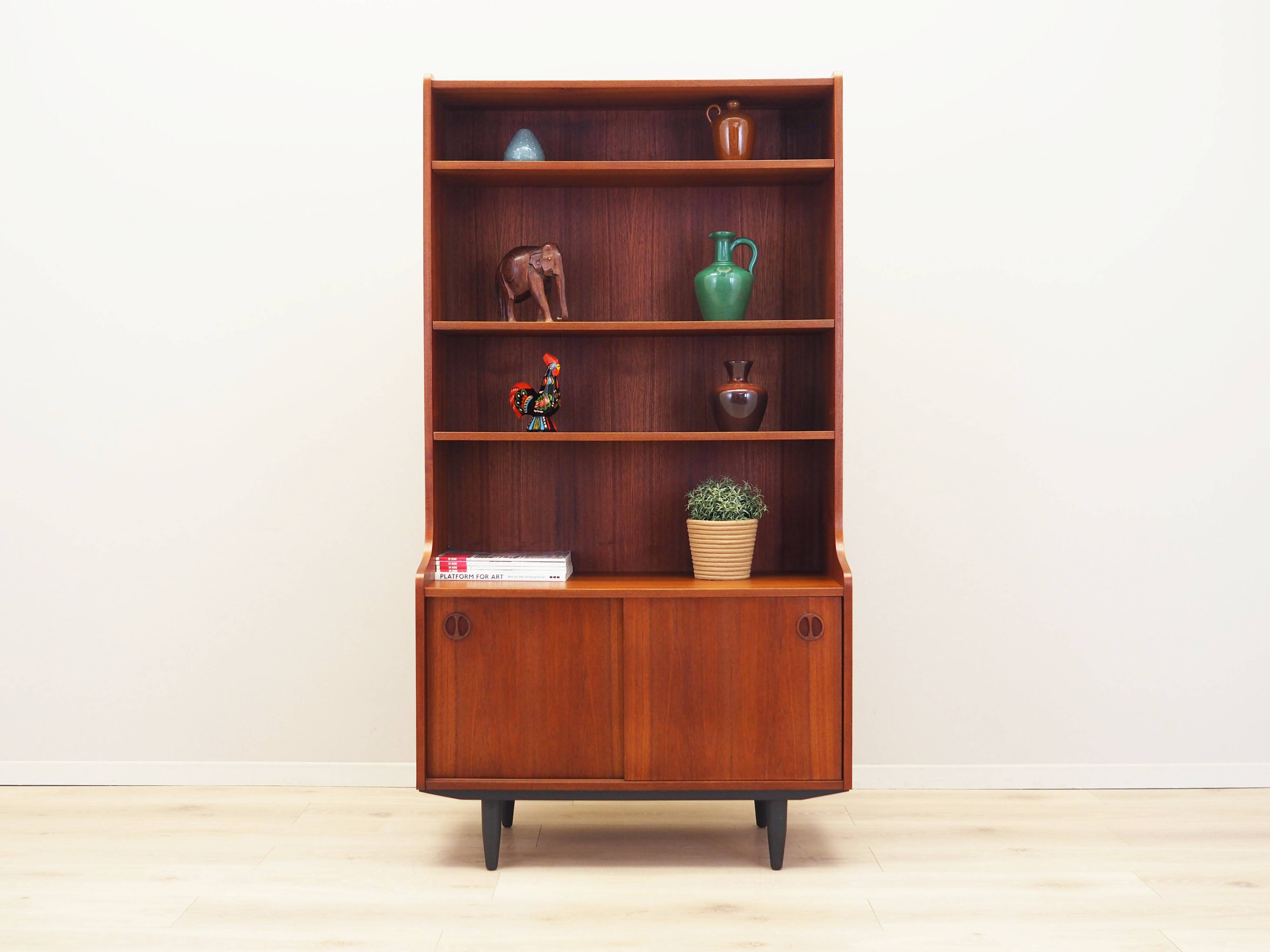 Teak bookcase, Danish design, 1970s, production: Denmark
