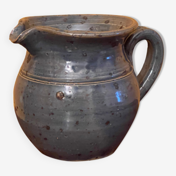 Artisanal pitcher in blue sandstone