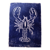 Crayfish linocut