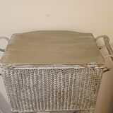 Worker old painted wicker, a drawer.