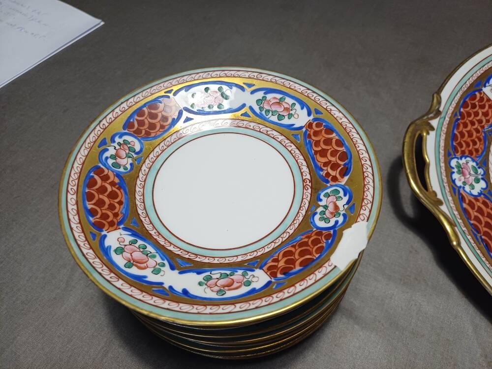 Tea and cake service in porcelain Circa 1950/60