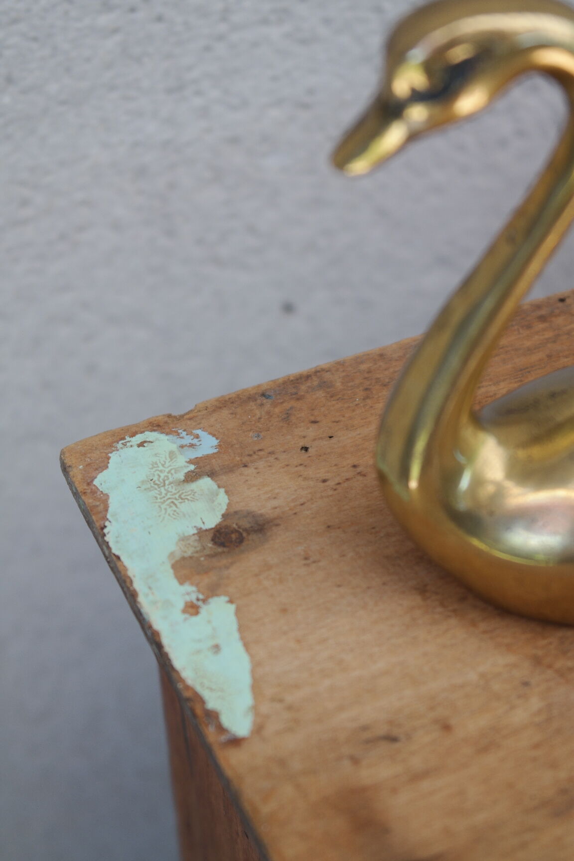 Country wall display in old walnut wood