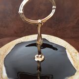 2-tier tray, handmade ceramic