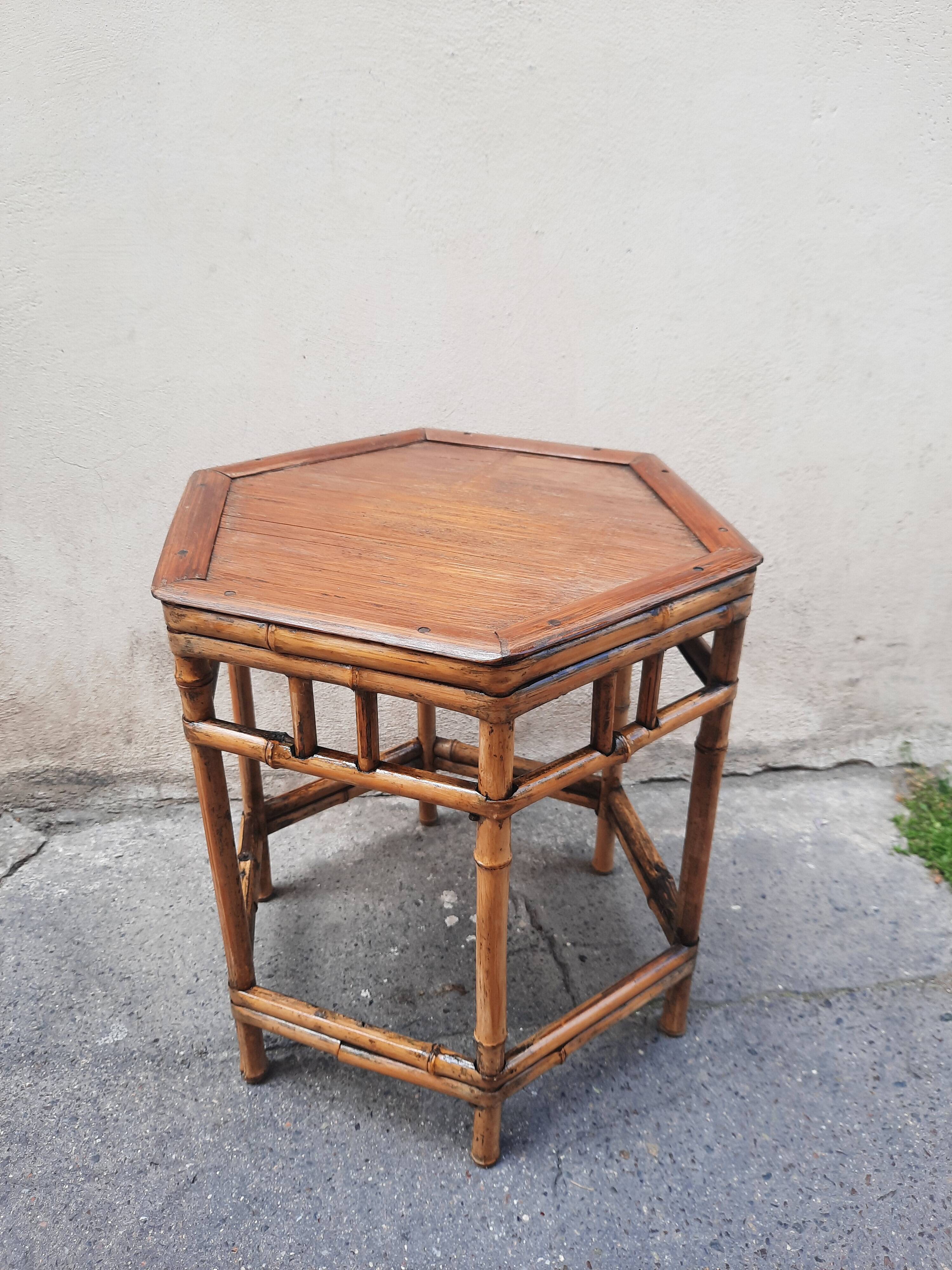 Table en bambou