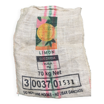 Burla burla coffee bag Colombia Limo home decor cushion makeover