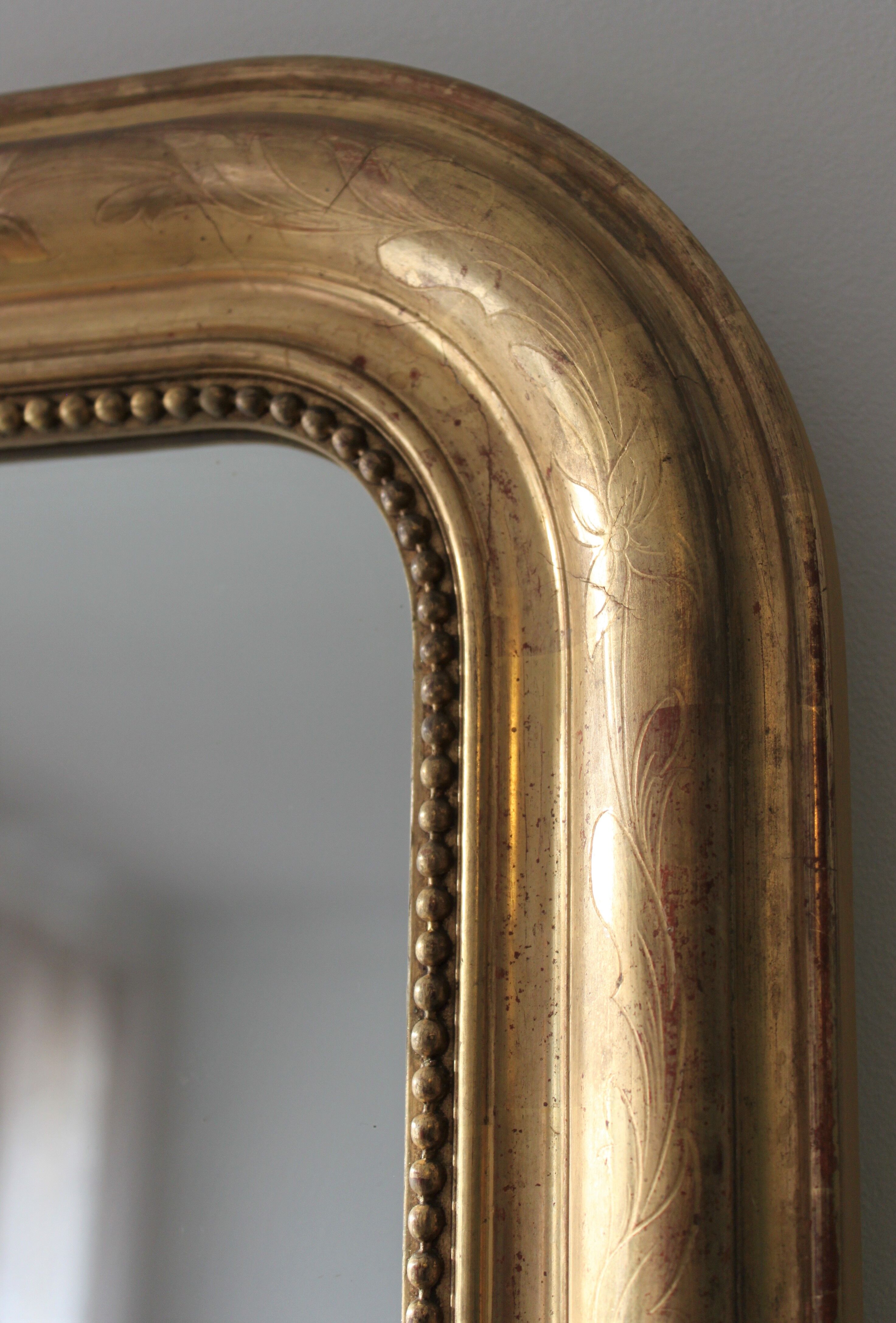 Gilded Louis Philippe Mirror - Antique Wall Mirror