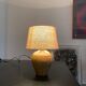 Vintage pyrity stoneware lamp