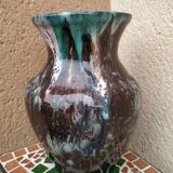 Vase en grès émaillé de la puisaye