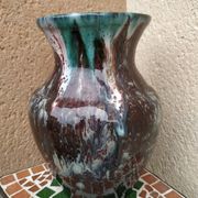 Vase in sandstone enamelled with the puisaye