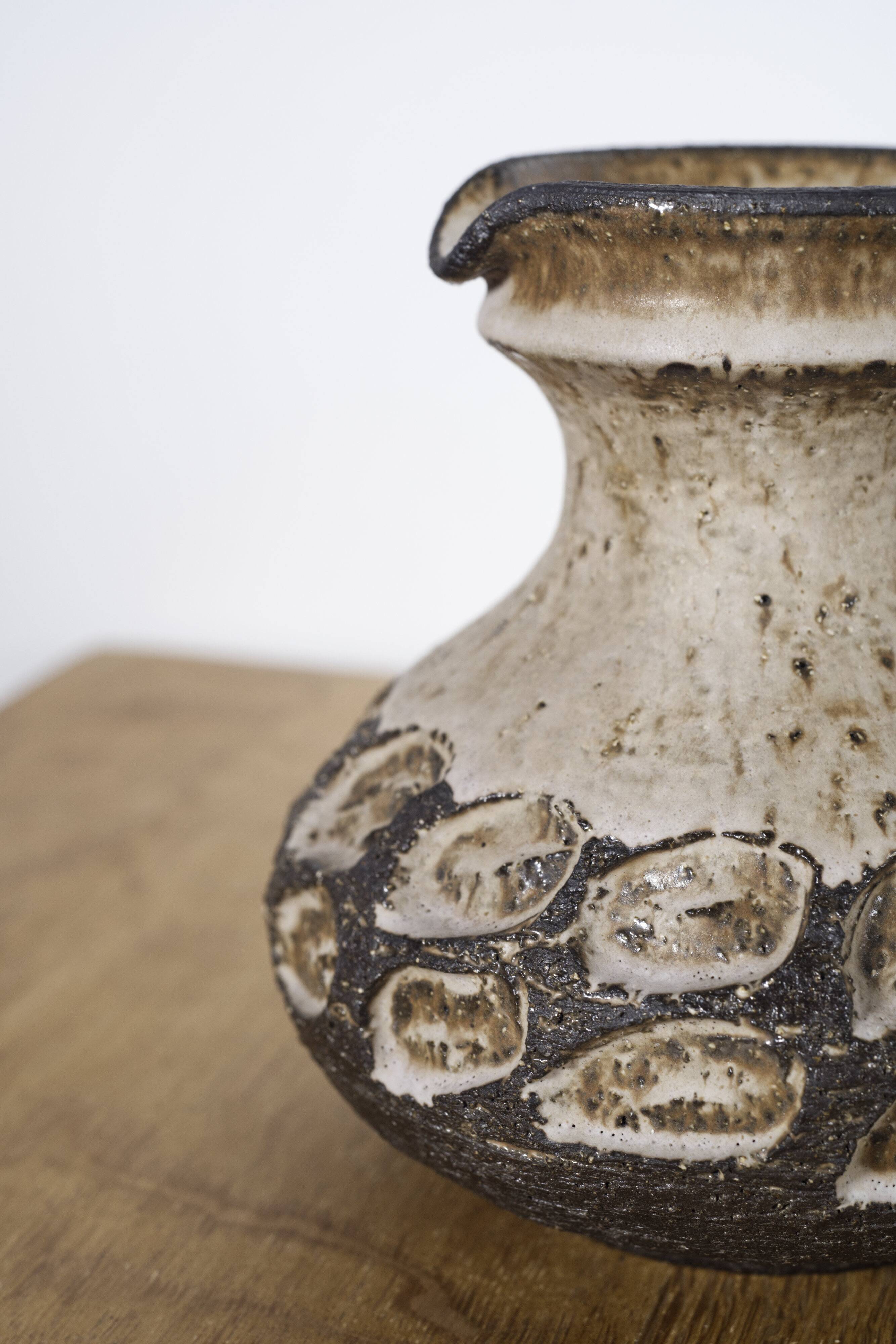 Small ceramic pitcher by Løvemose Denmark