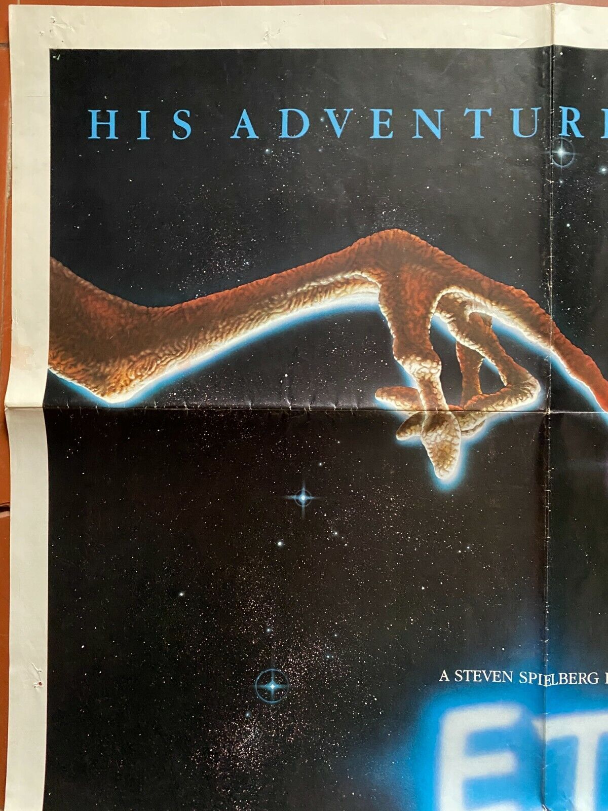 Original movie poster U.S. "E.T. the Extra-Terrestrial" Steven Spielberg 69x104cm 1982